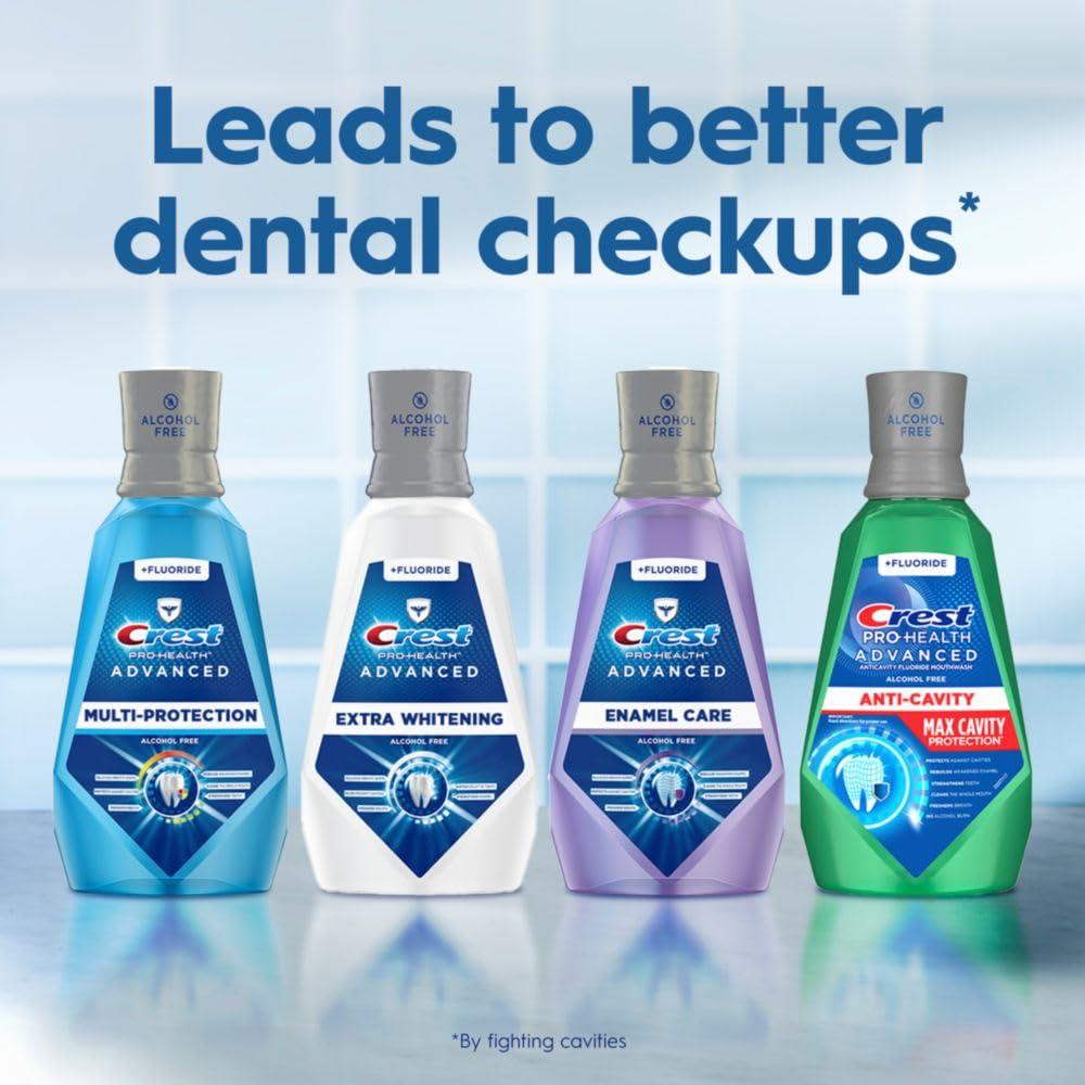 imageCrest ProHealth Advanced Mouthwash Alcohol Free Extra Whitening Energizing Mint Flavor 2x946mL 32 fl oz3199 Fl Oz Pack of 6