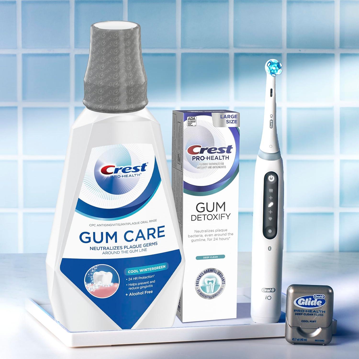 imageCrest ProHealth Gum Care Mouthwash Cool Wintergreen CPC AntigingivitisAntiplaque Oral Rinse 1L 338 fl oz Pack of 2 Alcohol Free for Adults