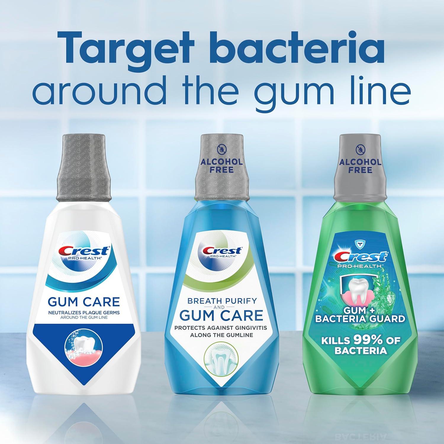 imageCrest ProHealth Gum Care Mouthwash Cool Wintergreen CPC AntigingivitisAntiplaque Oral Rinse 1L 338 fl oz Pack of 2 Alcohol Free for Adults