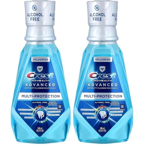 Crest Pro-Health Advanced Mouthwash, Alcohol Free, Extra Whitening, Energizing Mint Flavor, 946 mL (32 fl oz)(16.9 Fl Oz (Pack of 2))