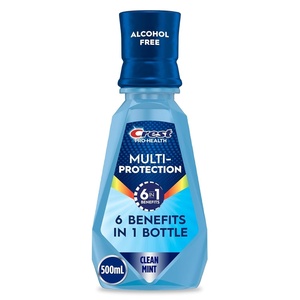 Crest Pro-Health Advanced Mouthwash, Alcohol Free, Extra Whitening, Energizing Mint Flavor, 946 mL (32 fl oz)(16.9 Fl Oz (Pack of 4))