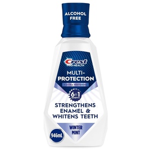Crest Pro-Health Advanced Mouthwash, Alcohol Free, Extra Whitening, Energizing Mint Flavor, 946 mL (32 fl oz)(31.9 Fl Oz (Pack of 1))